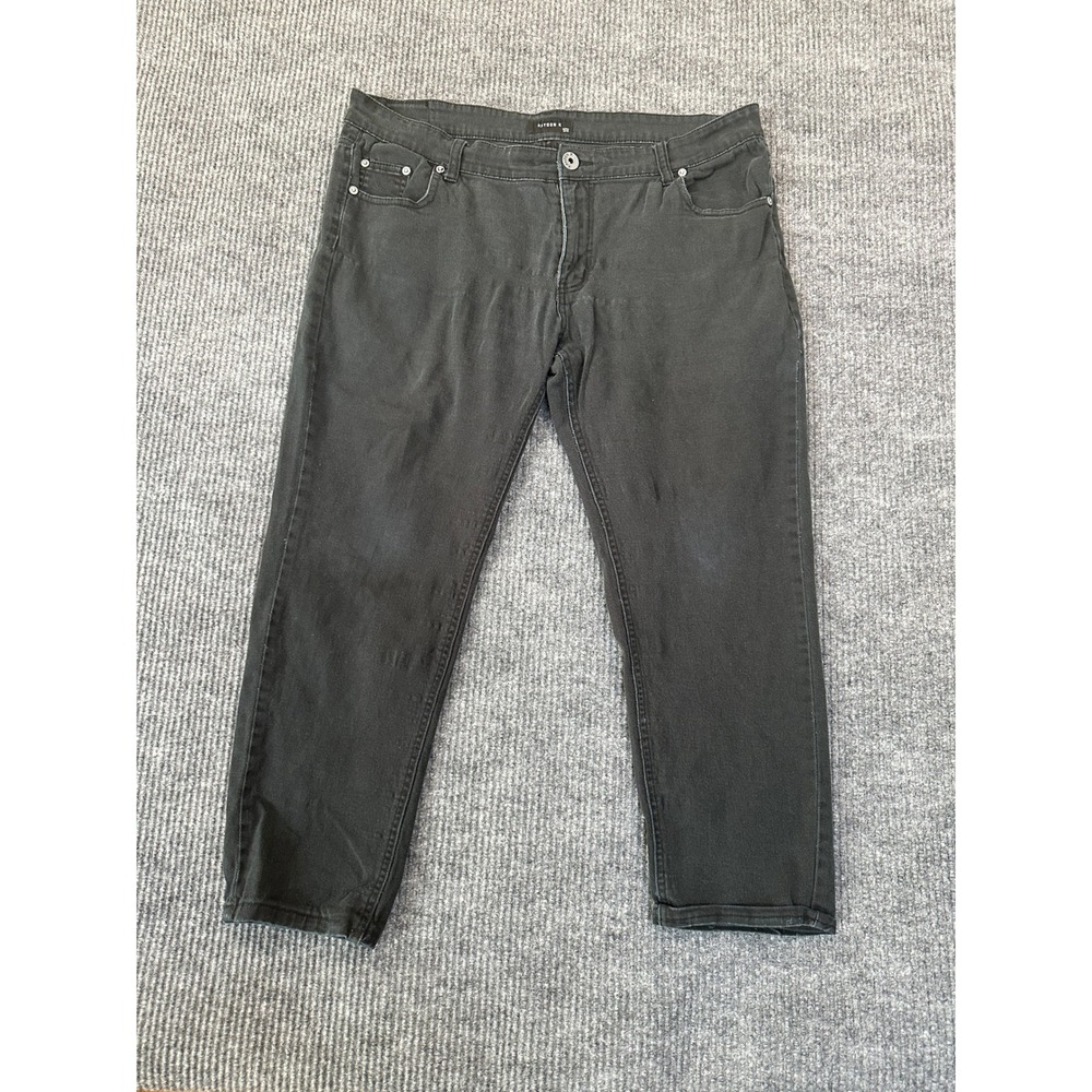 Kayden K Skinny Jeans 38/32 Faded Black Stretch Denim